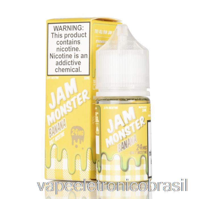 Vape Eletronico Banana - Jam Monster Salts - 30ml 24mg